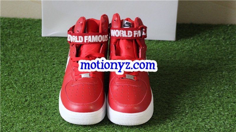 Supreme x Authentic Nike Air Force 1 High Supreme SP Red